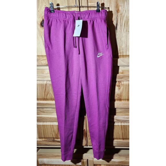 Nike Mid-Rise Fleece Joggers – Women’s Size Small, hot-fuchsia, Unworn - Picture 3 of 10